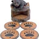 Black Bear Coaster Holder With 4 Coaster Set