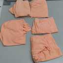 Babenest Dusty Pink Cylinder Pedestal Stand Covers Set of 5, Spandex Vintage Fitted Round Pedestal Covers, Elastic Cloth Pillar Plinth Cover for Birthday Wedding Party Decoration(Without Stands)