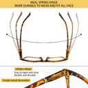 SIGVAN 5 Pack Blue Light Blocking Reading Glasses Fashion Square Computer Readers for Women Men, Anti UV Ray Nerd Eyeglasses (5 Mix, 1.5)