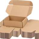 PHAREGE 7x5x2 inch Shipping Boxes Bulk 40 Pack Brown, Tab Lock Tuck Top Mailer Boxes for Packaging Small Business, Small Cardboard Gift Boxes for Wrapping Mailing Present