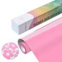 HTVRONT Puff Vinyl Heat Transfer, Light Pink, 10" x 6ft