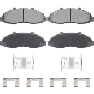 Front Semi-Metal Brake Pads Set for Ford F150 1997-2003 4.2L 4.6L 5.4L, F150 Heritage 2004, Blackwood 2002, Except 7700Lb Gross Vehicle Weight, 4PCS