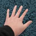 Non-Slip Bath Rug,Extra Soft Microfiber Bedroom Shag Carpet with Anti-Slip Backing,Water/Dust Absorbent Fast Dry Shower Mat,Sound Insulated Stairs Pad,Machine Washable (Turquoise,12 x 16 Inches)