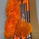 20 Feet High Reach Duster Kit with 2-14 ft Extension Pole, Cobweb & Corner Brush Cleaning Duster Kit for Cleaning, Microfiber Feather Duster Cleaner with Washable Head for Ceiling Fan, Furniture, Home