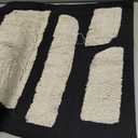 Black Cream Boho Chunky Tufted Pillow Cover, Neutral Decorative Square Throw Pillow Case, Geometric Woven Modern Sham for Bed Couch Living Room, 18x18 inches, 1PCS