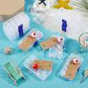 30 Set Fishing Candy Little Tackle Boxes with 30 Fishing Bobber 20M Jute Twine 30 Kraft Paper Tags for DIY Decoration Fishing Party Favors Gone Fishing Theme Supplies