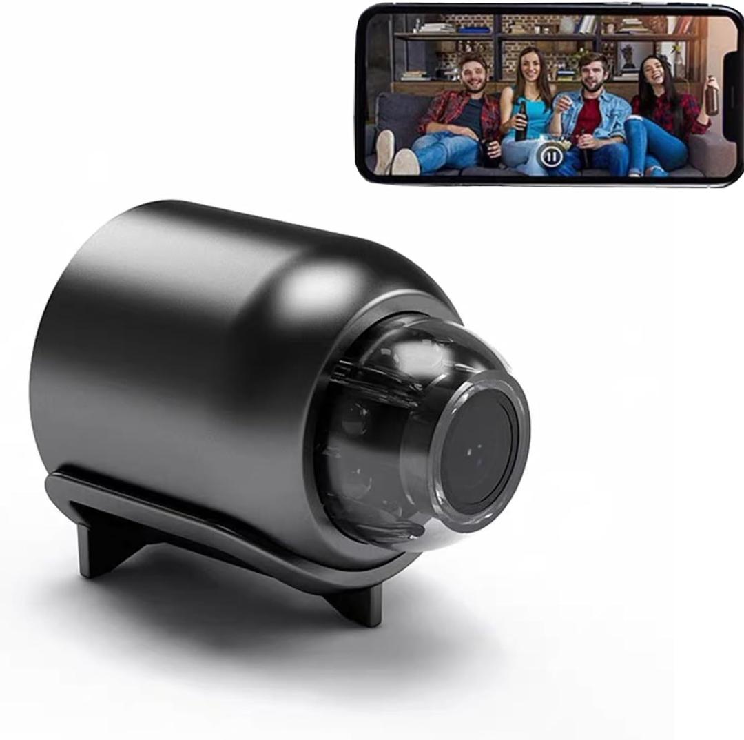 Mini Security Cameras Wireless, 1080P HD Hidden Camera, Portable Small Nanny Cam with Night Vision - Covert Security Camera for Home/Office/Indoor/Outdoor