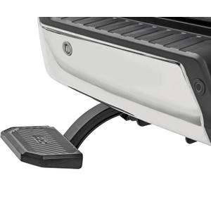 Rough Country Retractable Bed Step for Ford F-150 (2015-2020) & Raptor (2017-2020) - Manual Pull Tailgate Step, Non-Slip Truck Step