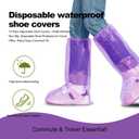 15 Pairs Rain Shoe Covers for Men Women Disposable Waterproof