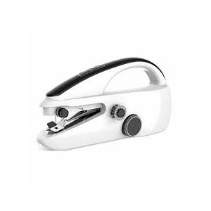 SnowVoice Handheld Sewing Machine,Two dear,Mini sewing machine,Easy to Use and Fast Stitch Suitable for Clothes,Fabrics, DIY Home Travel Electric Handheld Sewing Machine for Beginners(Milk White)
