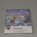 CGRLVDXW Christmas Puzzles 500 Piece, Christmas Night in Winter 500 Piece Puzzles, Jigsaw Puzzle for Adults Challenging Perfect for Holiday 27x 20inch