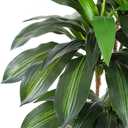 Artificial Dracaena Tree with White Tall Planter, 5ft Tall Potted Artificial Dracaena Silk Plant, Fake Yucca Tree Plant, Home Office Floor Room Decor Plants Indoor Outdoor, Housewarming Gift