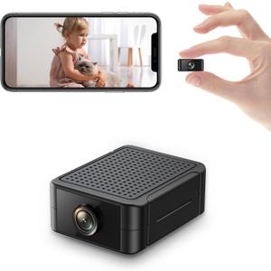 Hidden Camera 4K Spy Camera with Night Vision, 4H Battery Life, Motion Detection Alerts, SD/ Cloud Storage, Phone App Control & Real-Time Alerts, Indoor Security Camera for Home/ Office/ Baby Monitoring