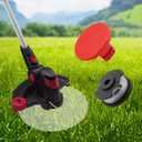 CDIYTOOL Replacement Trimmer Spool, TLH-02 Hy-perTough HT-19-401-003-06, HT-19-401-003-07, 20V Max Cord-Less 12/13inch String Trimmer HT21-401-003-02/03/04, 0.06in/1.6mm Dia, 17FT (8pcs spools+2caps)