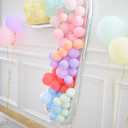 Skywin Large Numbers for Party Decor- 7, Big Numbers for Party Decorations 65 Inches (5.42 Feet) Mosaic Balloon Frame, Giant Number Eight Balloon Frame, Birthday Numbers(Silver) (Seven)