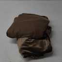 PRIMROSE Brown Velvet Curtains 96 inch Long for Living Room,Set of 2 Panels Blackout Rod Pocket Back Tab Window Treatment Room Darkening Heavy Decorative Curtains Drapes for Bedroom