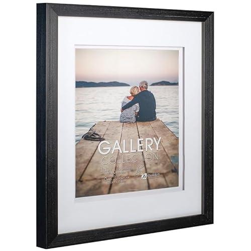 Malden International Designs Black 8x10/11x14 Bevel Matted Photo Frame
