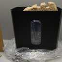 Amazon Basics 6-Sheet Cross-Cut Paper Shredder and Credit Card Shredder, 3.7 Gallon, Black