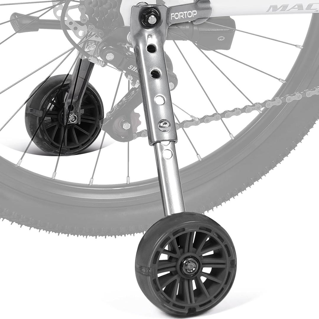 Training Wheels for Kids Bike 16-22 Inch, Universal Adjustable Bike Stabilizers - Easy Install Rear Wheel Balance Support for Girl Boy, Safety & Confidence for Learning to Ride (Black)