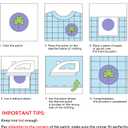 3PCS Red Chenille Letters Patch, Large Size 4-1/2" Iron on Letter Patches Varsity Glitter Patches for Clothing, Q (Red Gold Edge)