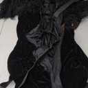 Joukavor Viking Fur Cloak Medieval Fur Cape Men for Halloween
