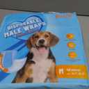 Male Dog Wrap, Disposable Dog Diapers, 40 Count, M (Waist 19.7-23.6), Wetness Indicator, Ultra Protection, Leak Proof, Super Absorbent, Soft