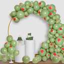 Gejoy 75 Pcs Martini Theme Party Balloons Decorations 12 10 5 Inch Olive Green Balloons Garland for Women Martini Bar Singles Birthday Wedding Baby Shower Bridal Weenies and Tinies Party Supplies