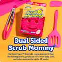 Scrub Daddy Scrub Mommy Sponges - Dish Scrubber + Non-Scratch Cleaning Sponges Kitchen, Bathroom + Multi-Surface Safe - Dual-Sided Dish Sponges for Scrubbing - Online Exclusive (3 Count)
