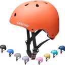 Kids Bike Helmet,Toddler Skateboard Helmets for Ages 2-3-5-8-14 Years Boys GirlsAdjustable Multi-Sport Bicycle Skateboarding Football Roller Skating Scooter Rollerblade Balance Bike Helmet, S(18"-20.5"/5-9 years), Orange