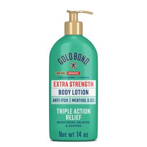Gold Bond Medicated Extra Strength Body Lotion, 14 oz., Moisturizes, Relieves & Soothes