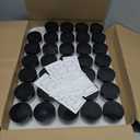 34 Pcs 2 oz Clear Glass Jars with Black Lids Leakproof Round Airtight Jars Empty Cosmetic Jars with Inner Liners Lid for Candle Making Storing Lotions Spice Powder Liquid Sample Makeup (Black,clear)