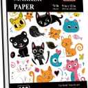 Belenova 9" x 12" Marker Paper Pad, 100 Sheets Bleedproof Sketchbook for  Markers - 73lb/120gsm Art Supplies for Drawing & Coloring (Kids/Adults). (Black)