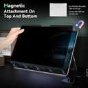 Magnetic Privacy Screen Protector for Microsoft Surface Pro 7+/7/6/5/4/3 - 12.3 In Reusable Surface Pro 7 Screen Protector Anti Glare Film, Anti Blue Light Filter, Removable Shield, Bubble Free Guard