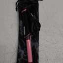 Travel Curling Iron Dual Voltage(110-240V)1 Inch Mini Curling Iron Travel Size with 5 Adjustable Heat Settings, Ceramic Barrel with Argan Oil Infused, Portable
