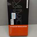 A-Premium Rear Driver Side Power Window Regulator with Motor (2-Pin)