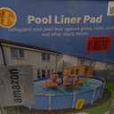 VINGLI 12 FT Round Pool Liner Pad for Above Ground Swimming Pools, Extra Thick Swimming Pool Liner, Prevent Punctures, Weed Barrier, Black