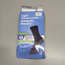 Athletic Socks for Women and Men (2 Pairs) Sport Running Crew Socks - Moisture Wicking Sock for Hiking, Cycling, Gym (S)