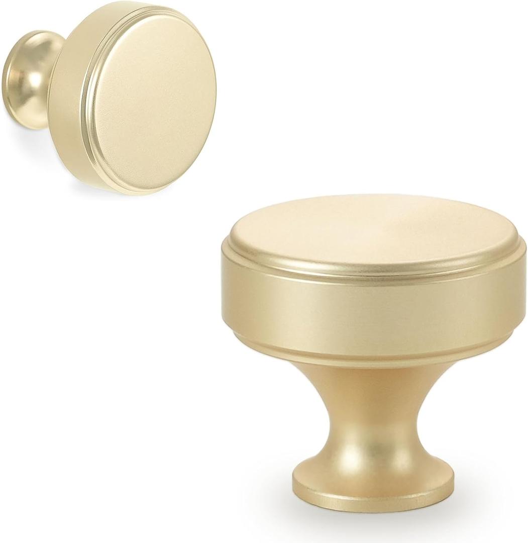 10 Pack 10 Inch Kitchen Cabinet Handles Brushed Gold Cabinet Knobs Drawer Knobs Solid Kitchen Hardware
