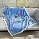 COSUSKET Kids Throw Blanket, 3D Cartoon Embroidery Sherpa Blanket Boys Girls Gifts
