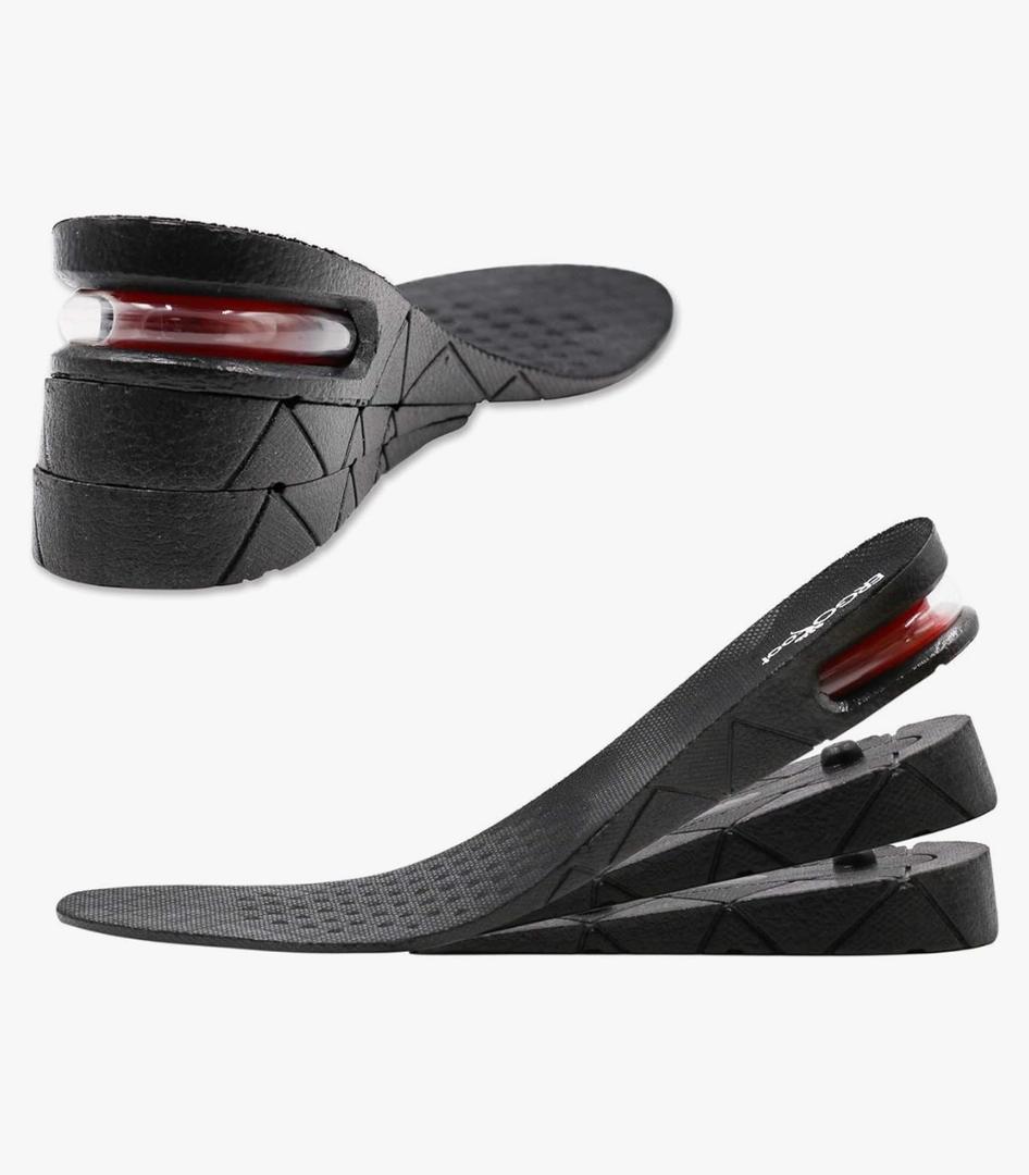 ERGOfoot Height Increase Insoles for Men Women, Adjustable Invisible Shoe Lifts & Height Boosters, Fits Dress Shoes & Casual Footwear - Height Increase Soles & Inserts