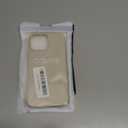 LoeoeL for iPhone 13 Pro Max Phone Case Liquid Silicone, Cute Girly Thin Ultra Slim Jelly Soft Rubber Gel Protective Glossy Hard Plastic Case, Plain Solid Color Cover for Women Girl, Beige Cream