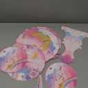 2 Pack Unicorn Cupcake Stands Birthday Decorations: 3-Tier Unicorn and Rainbow Theme Party Supplies Cake Stand Toppers for Girls Kids - Suitable for 48pcs Cupcakes Pink Table Decorations