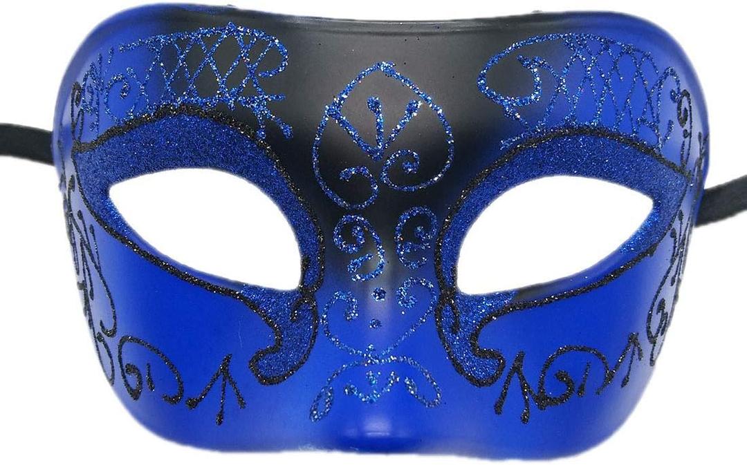 3 x Coolwife Masquerade Mask Vintage Venetian Greek Roman Party Mardi Gras Masks (D Blue Black) 3 x Coolwife Masquerade Mask Vintage Venetian Greek Roman Party Mardi Gras Masks (D Blue Black)