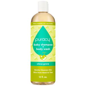 Puracy Shampoo & Body Wash for Children, Gently Scented Natural Baby Wash for Sensitive Skin, Plant-Based Baby Shampoo and Daily Bath Soap, Nourishes & Protects, 12 Ounce (12 Fl Oz (Pack of 1))
