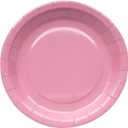 Fun Express Dusty Rose Round Paper Dinner Plates - Disposable Round Dessert Plates for Weddings, Birthdays, Bridal Showers & Party Tableware Supplies - 24 Piece