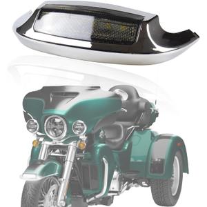 Smoked Front Fender Tip Light Assembly Compatible with Harley Touring Ultra Limited Low Electra Glide Tri Glide CVO Limited