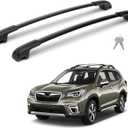 300lbs Lockable Roof Rack Cross Bars Compatible with Subaru Forester 2014-2026 (Not for Wilderness), Aluminum Crossbars Rooftop Luggage Kayak Bicycles Cargo Carrier