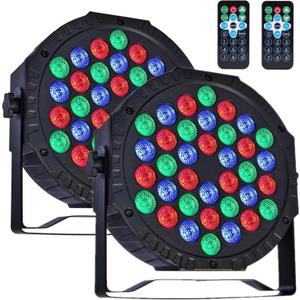Aprjv Par Lights Stage Lights Uplights LED RGB Lighting DMX512 Sound Activation Multiple Lighting Modes Party Light for DJ, Disco, Stage, Wedding - 8 Packs