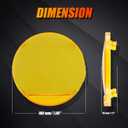 Auxbeam 7 Inch Amber Light Covers, Round Offroad Lens Covers, Amber Fog Filter, Yellow Tint Color Lens, 7" Diameter Lens Cap, Snap-on Design, 2 Packs