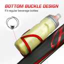 aiGear Bike Water Bottle Holder, Aluminum Alloy Lightweight & Durable Bicycle Cage, Fits 2.9-3.5" Bottle Holder for Bike MTB Cycling (2 Pack, Red)